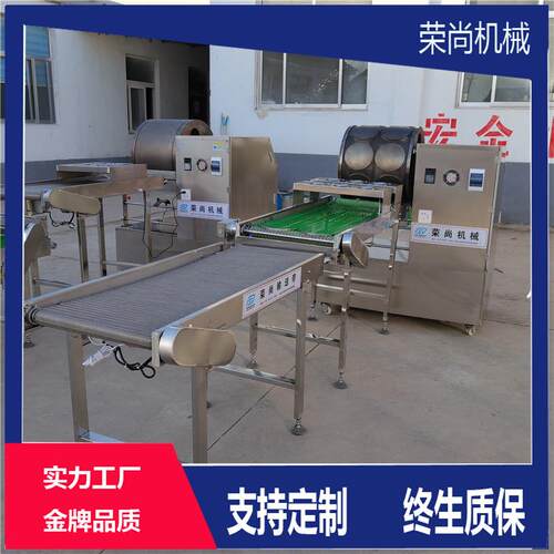 供应烤鸭饼春饼机 燃气加热三排春卷皮机 全自动春卷皮机