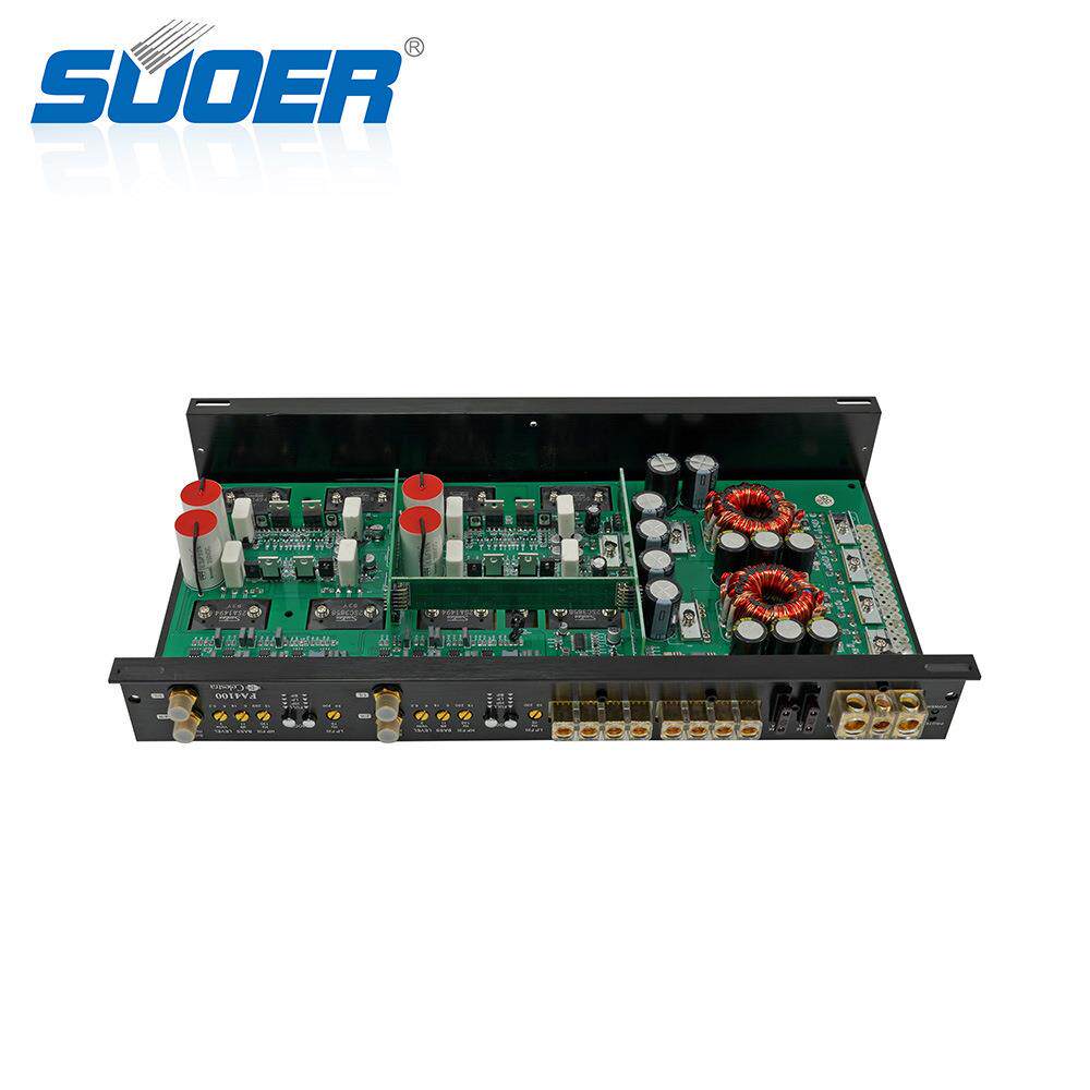 四路功放机12V大功率四声道汽车音响改装推车门喇叭无源低音炮