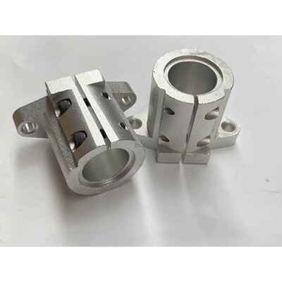 SHFL16/20/25/30/35/40/50开 口法兰长指向导柱支撑卧式光轴固定