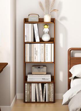 转角柜书架落地架客厅实木小书占地不卧室置物床边储物柜全方靠墙
