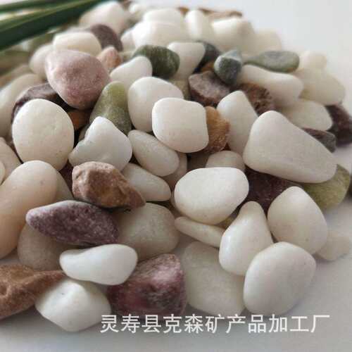 厂家盆栽铺路石汉白玉白色石头小石子绿化景观造景鹅卵石装饰