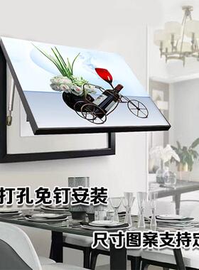 电表箱装饰画新款家用客厅画电表盒电闸箱盖子电表箱免打孔装饰画
