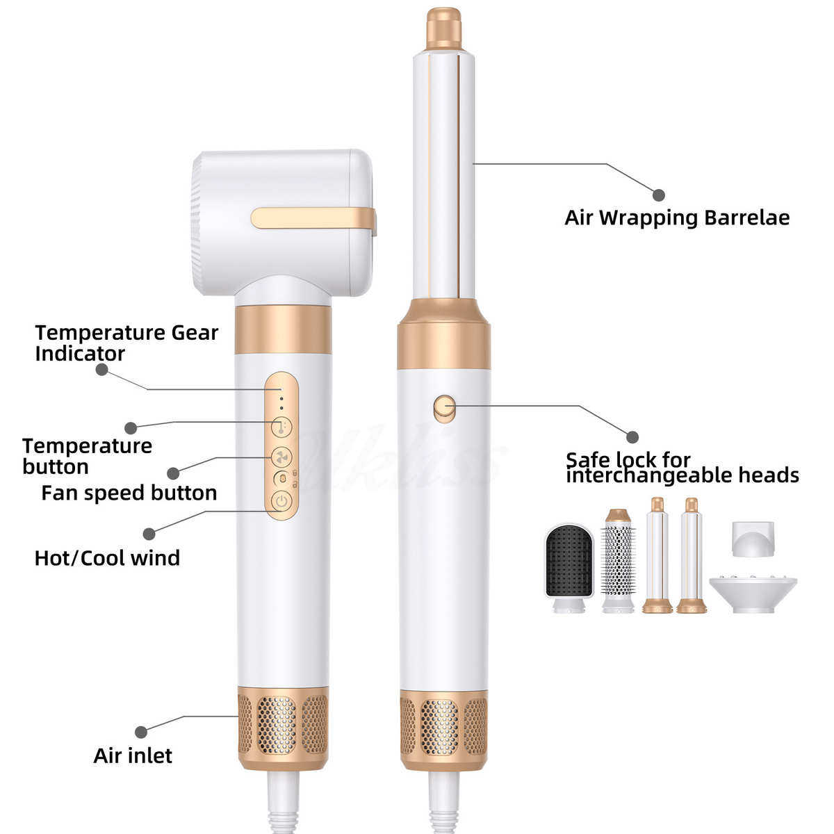 厂家直销高速七合一热风梳自动吸附卷发棒高速吹风机多功能造,个人护理/保健/按摩器材,电吹风,淘宝优惠券,粉丝福利购,淘宝优惠卷