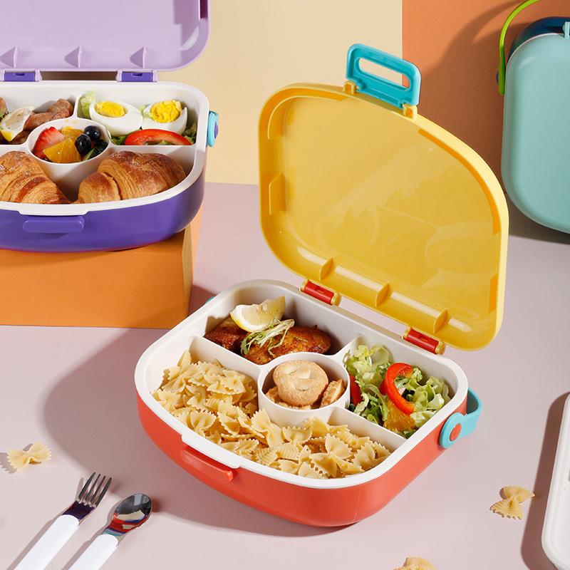 便携分格饭盒可微波炉学生儿童餐盒上班族保鲜便当盒Lunchbox