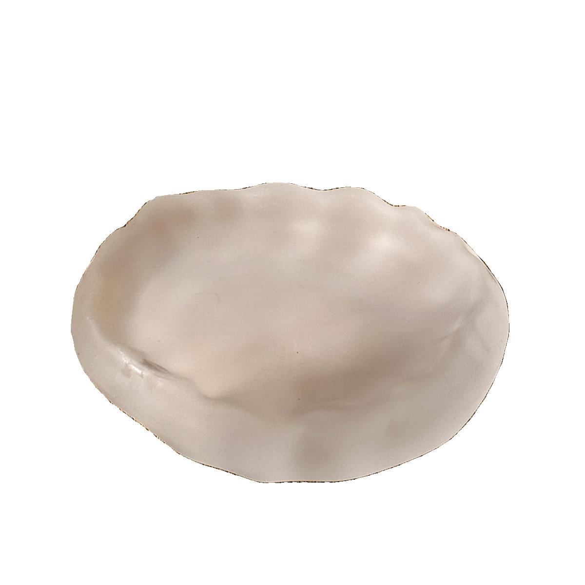 中古冰川磨砂杯垫创意加厚玻璃茶托隔热垫茶具配件小碟子盘子茶盘