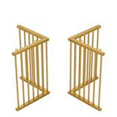 金属桌腿支架长方形大理石岩板餐台脚办公会议书桌支撑桌子腿