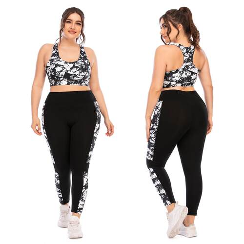 Large yoga suit, tight pants, sports bra, Auspicious+