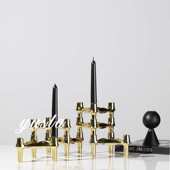 玄关摆件售楼处柜装 民烛台桌面酒店复古软餐厅宿 饰品简约客厅法式