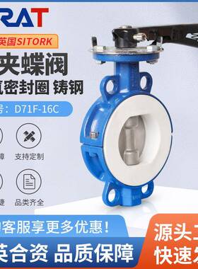 D71F-16C对夹蝶阀中线四氟密封不锈钢阀板铸钢阀体DN506580100