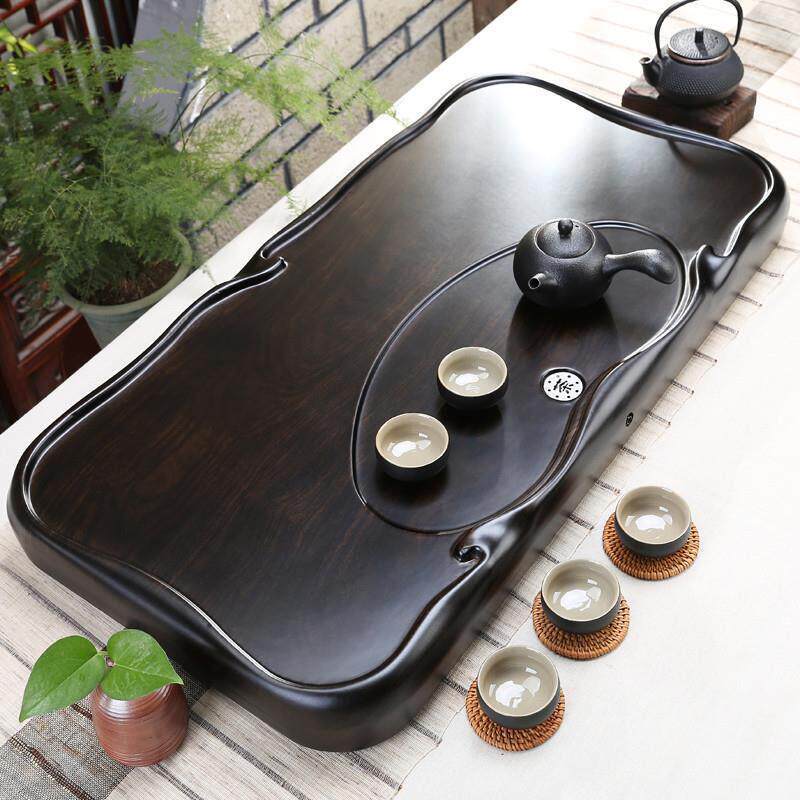 中国风底部手工茶托盘家用实木矩形功夫茶具托盘茶海客厅泡