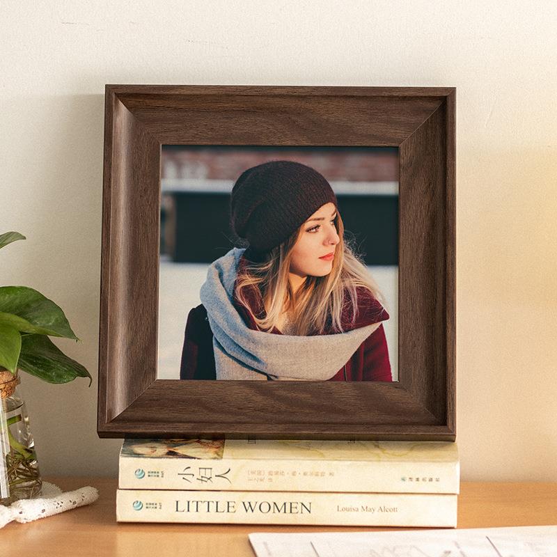 相框摆台现代简约桌面装饰摆件方形6寸7 8寸相册框照片相框