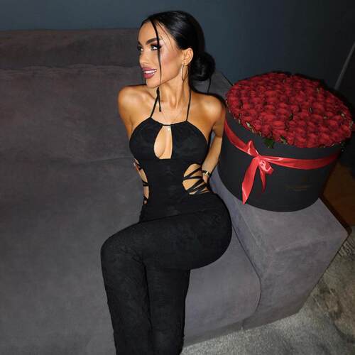 Women's Solid Color Cut Out Backless Slim Jumpsuit Fashion