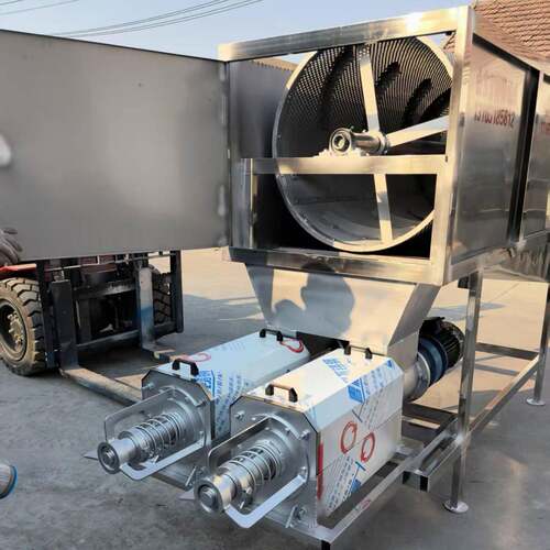 滚筒微滤干湿分离机机泵抽上料猪粪牛粪干湿分离机粪便螺旋挤压机