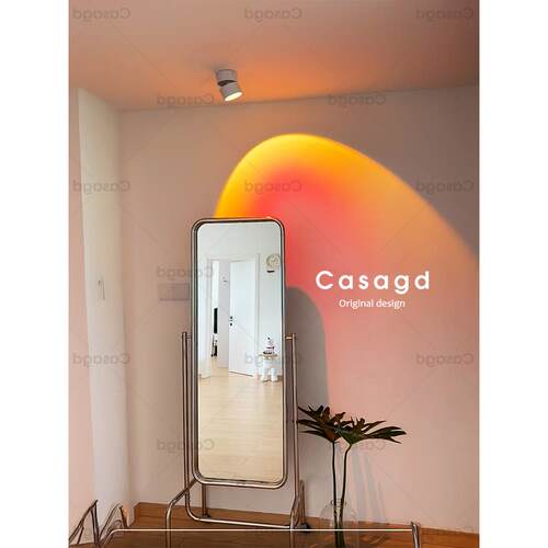 Casagd入口通道日落灯可调角度装饰气氛灯家用防眩光表面安装无孔