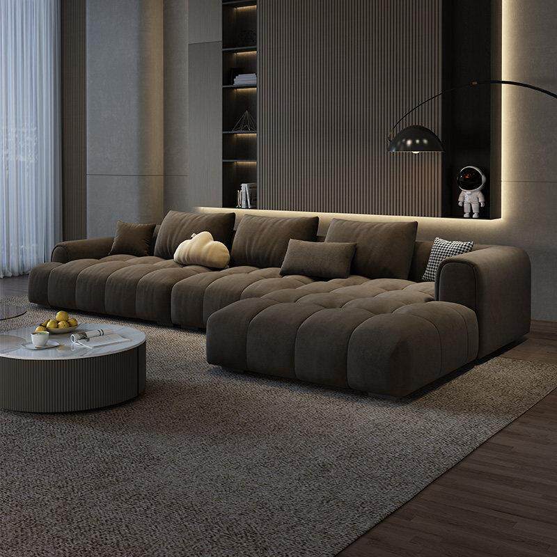 杜菲曼沙发客厅2025新款法式钢琴键猫爪布沙发布艺贵妃位防猫抓