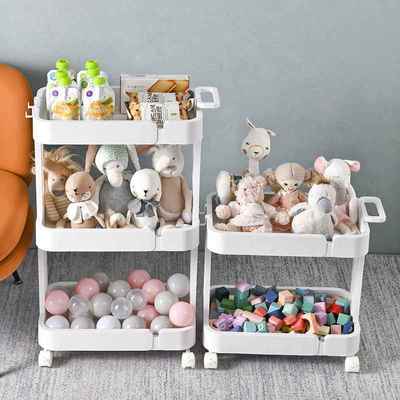 厂家可MFX直销缝置物架层厨物房浴室窄版移动小推车便携储架多带