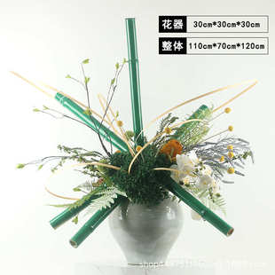 饰品 摆件几玄关软大堂酒店装 新花艺中式 整体花艺边样板房桌家居装