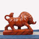 40CM花梨牛摆件实木整料动物生肖木质创意家居装 饰品