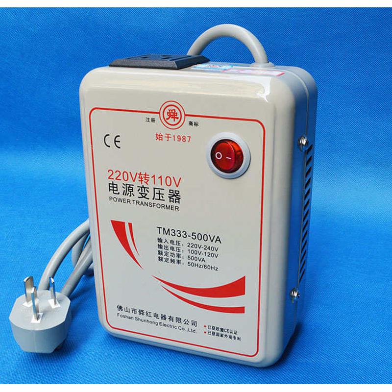 精品舜红500W变压器220V转110V 100V转换器美国日本净化器榨汁机