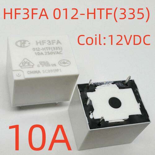 全新 4脚 10A 继电器 HF3FA 012-HST/HTF/HSTF/(136)/(335) T73A