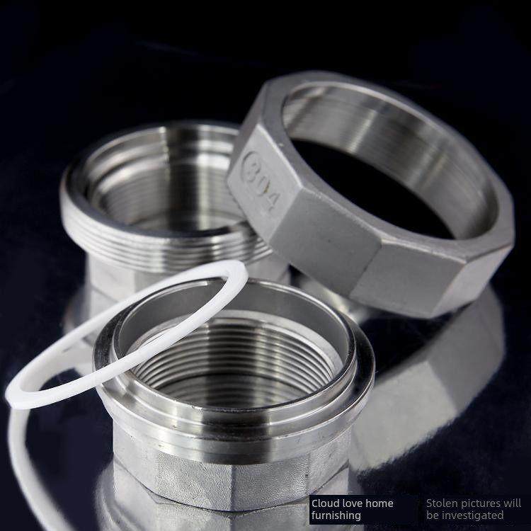 304不锈钢内丝/内牙活接头/不锈钢由任/1/2内螺纹活结4分6分2寸,基础建材,接头,淘宝优惠券,粉丝福利购,淘宝优惠卷