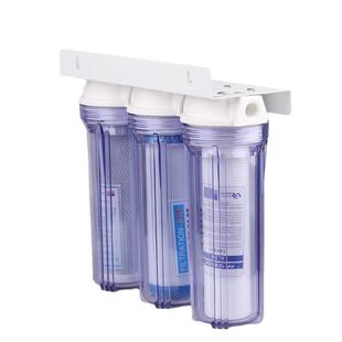 加厚三级全透明 10寸三级净水器 自来水过滤器 三胞胎前置过滤器