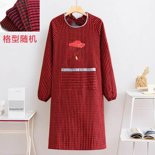 老粗布工作服纯棉围裙围裙套装