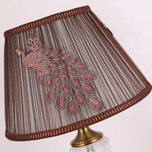 佳音美灯饰 美式欧式高端大气水晶台灯 卧室客厅落地台灯可调光