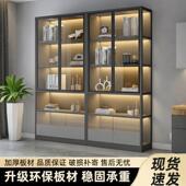 玻璃门书柜家用靠墙纳落地玻组合无品牌 书架收展柜示柜璃透明办公文件柜