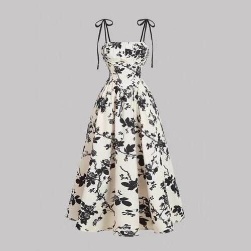 Women'S Elegant Floral Jumpsuit Digital Print Strapless