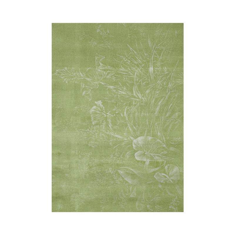 轻法式奶油风客厅高级感装饰画绿色系挂画沙发背景墙软装中古风横