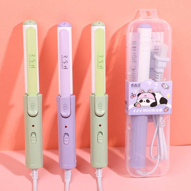 新款时尚撞色卷发棒卡通可爱女士烫发美发器独立包装造型卷发器