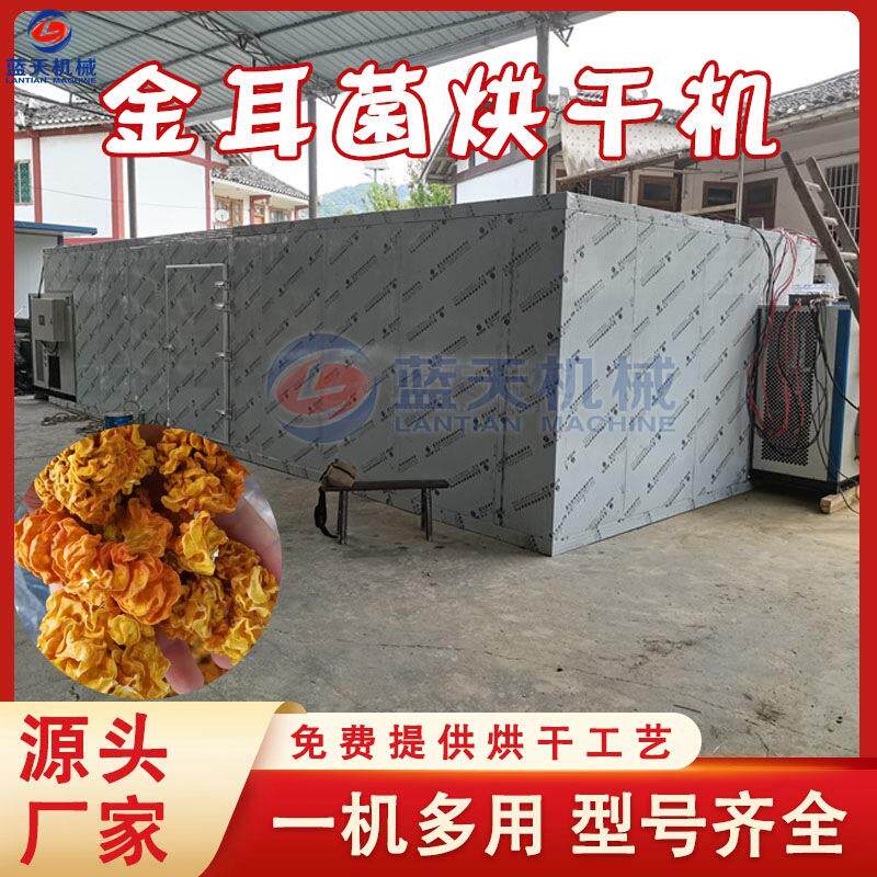金黄银耳烘干设备 空气能云南黄木耳黄耳脱水烘干房 金耳菌烘干机