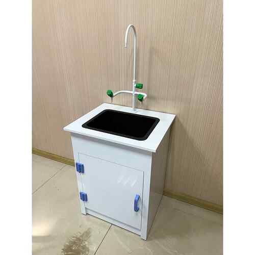 实验室pp实验台防腐蚀PP水槽台抗酸碱洗手池化验水盆钢木试验桌柜