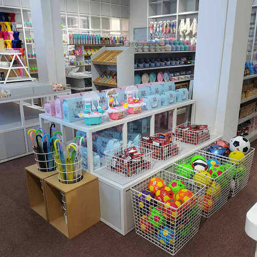 店货架中岛玩连锁零食潮柜店化妆文具整展示设计店卖场百货大集合
