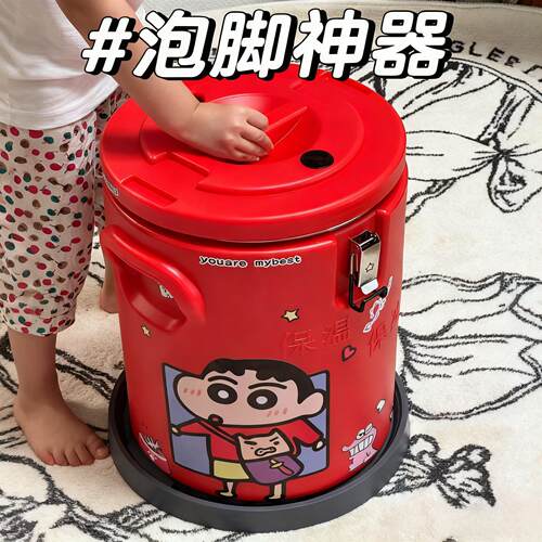 不锈钢保温桶30升商业食堂泡脚保温桶矮胖可移动带轮子过小腿保温