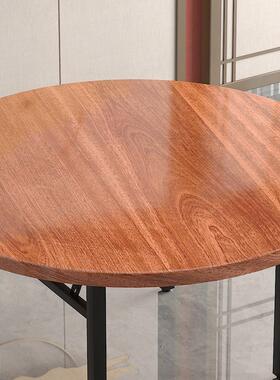 加厚实餐转木大圆桌带F77S58J8圆形桌家用10人15人酒店饭店餐厅盘