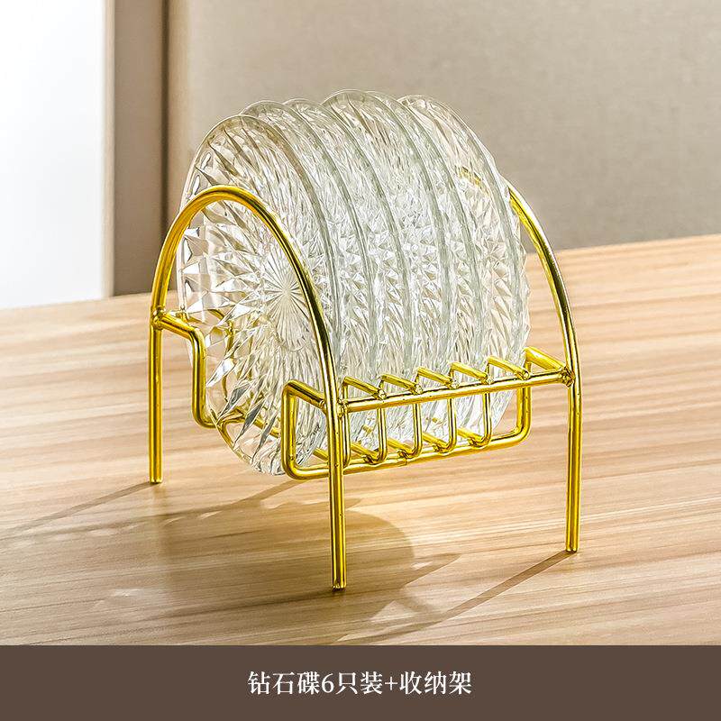 日式网红零食盘玻璃餐盘客厅茶几家用小吃碟子吐骨碟干果盘水果盘