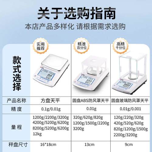 电子天平300g.电子秤10000/.克500g0/01g0高精度1g001g.600克2000