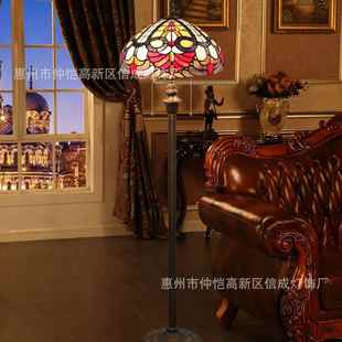 卧室书房巴洛克落地灯 餐厅酒吧咖啡厅站立灯新中式 蒂凡尼经典 欧式