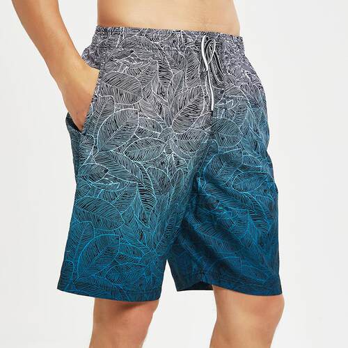 Oversized shorts, beach surfing gradient color beach