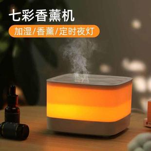 NBSHAN办公桌面家用空气净化大容量加湿器七彩遥控香薰机厂家批发