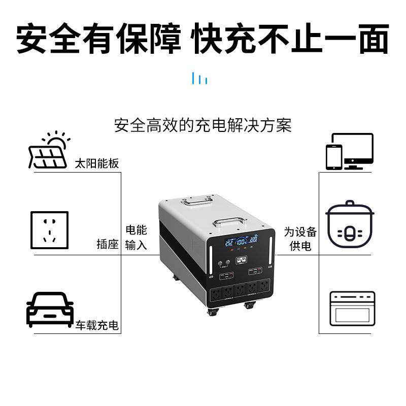 户外电源220v大容量大功率家用自驾游直播露营摆摊应急蓄电备用