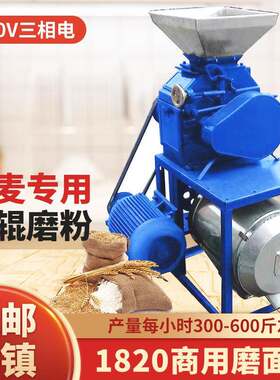 輥式磨粉机玉米小麦黄豆绿豆磨面机大磨粉制粉商用