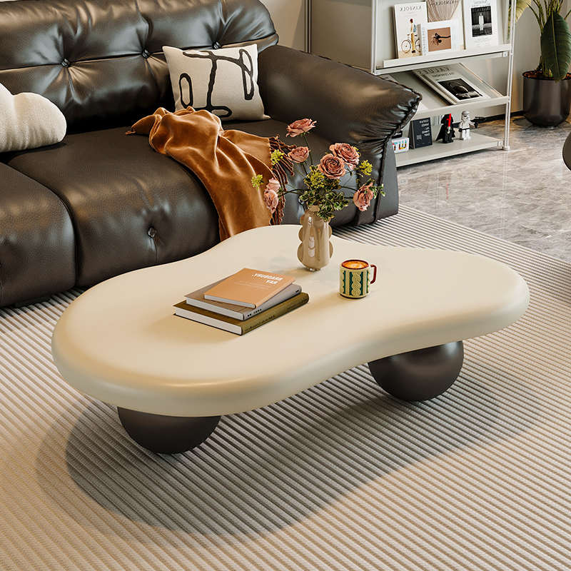 轻奢云朵茶几现代简约设计师款高级感小户型不规则异形客厅茶几桌
