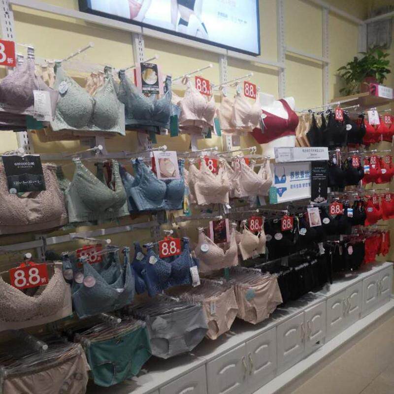 内衣展示架服装店货架衣架男女内裤中岛架铁艺文胸上墙架子展示柜
