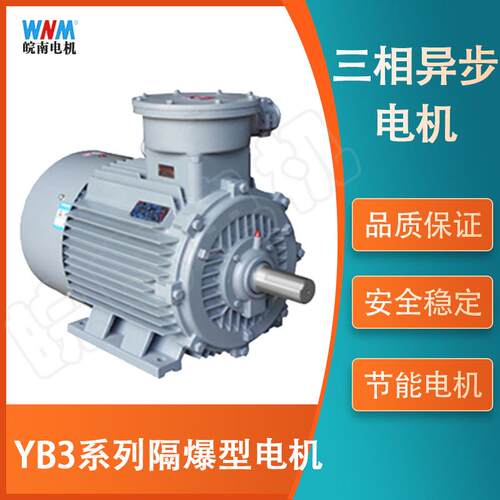 皖南电机YB3系列隔爆型三相异步电动机-厂家直供IP55/IP56国标