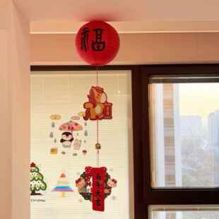 马年大吉福字春节灯笼2026年新年客厅氛围感装饰布置喜贺新年挂饰