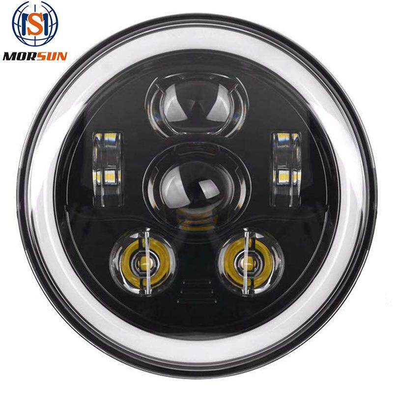 适用吉普7寸牧马人大灯 汽车led大灯 哈雷机车改装前照灯