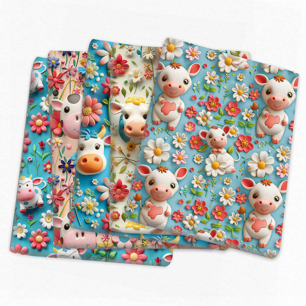 奶牛3D视觉平面印花涤棉防水布手工麻绳编织衬布桌布,1Yc51202,纺织面料/辅料/配套,涤纶面料,淘宝优惠券,粉丝福利购,淘宝优惠卷